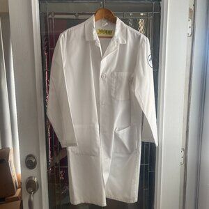 Fashion Seal Healthcare Lab Coat Size S Bright White